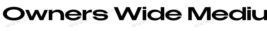 Owners Wide Medium字体转换